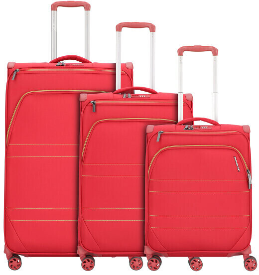 March 15 Silhouette 4-Wheel-Trolley Set 3-pieces red (2866-01-726252)