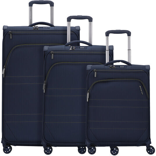 March 15 Silhouette 4-Wheel-Trolley Set 3-pieces dark blue (2866-04-726252)