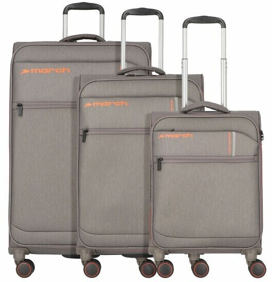 March 15 Silhouette 4-Wheel-Trolley Set 3-pieces dark grey (2866-08-726252)