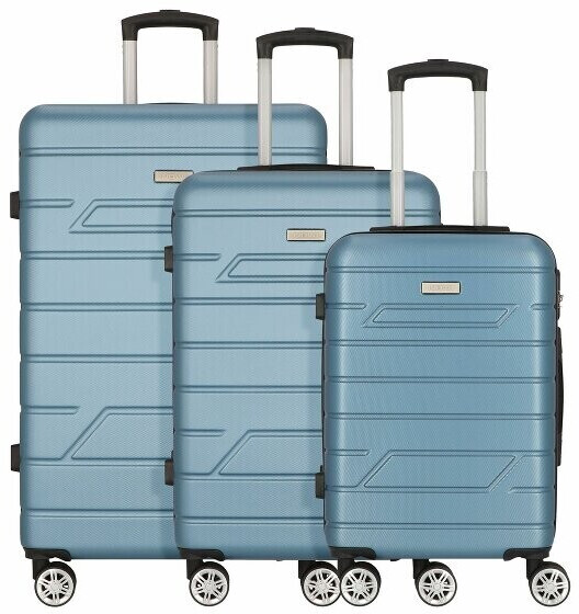 Nowi Bergamo 4-Wheel-Trolley Set 3-pieces turquoise (54700)