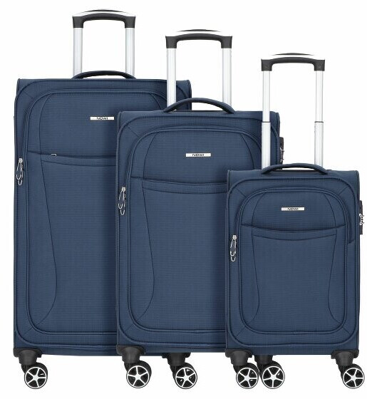 Nowi Edinburgh 4-Wheel-Trolley Set 3-pieces navy (82500)