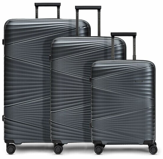 Pactastic Collection 02 The Three Set 4-Wheel-Trolley Set 3-pieces dark/grey metallic (P12352-3-01)