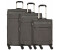 Worldpack Denver 4-Rollen-Trolley Set 3-tlg. dark grey (10456-1700)