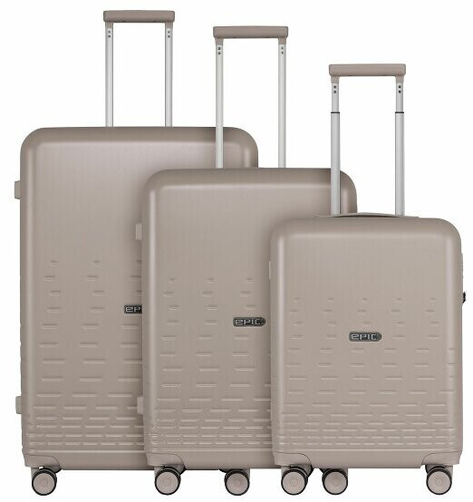 EPIC Spin 4-Wheel-Trolley Set 3-pieces luxurytaupe (ESP101-21)