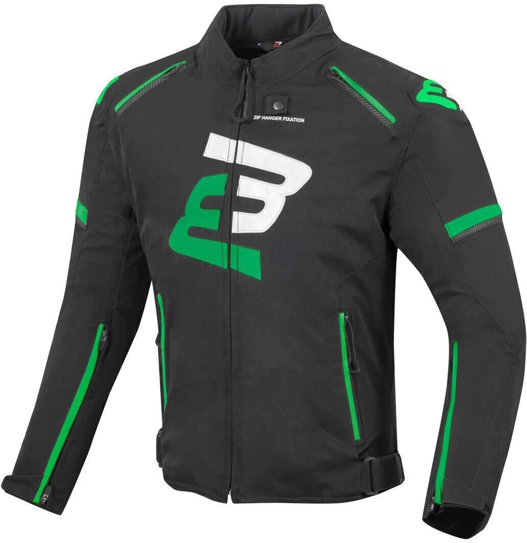 Photos - Motorcycle Clothing Bogotto Motowear Bogotto Sparrow WP Jacket black-green