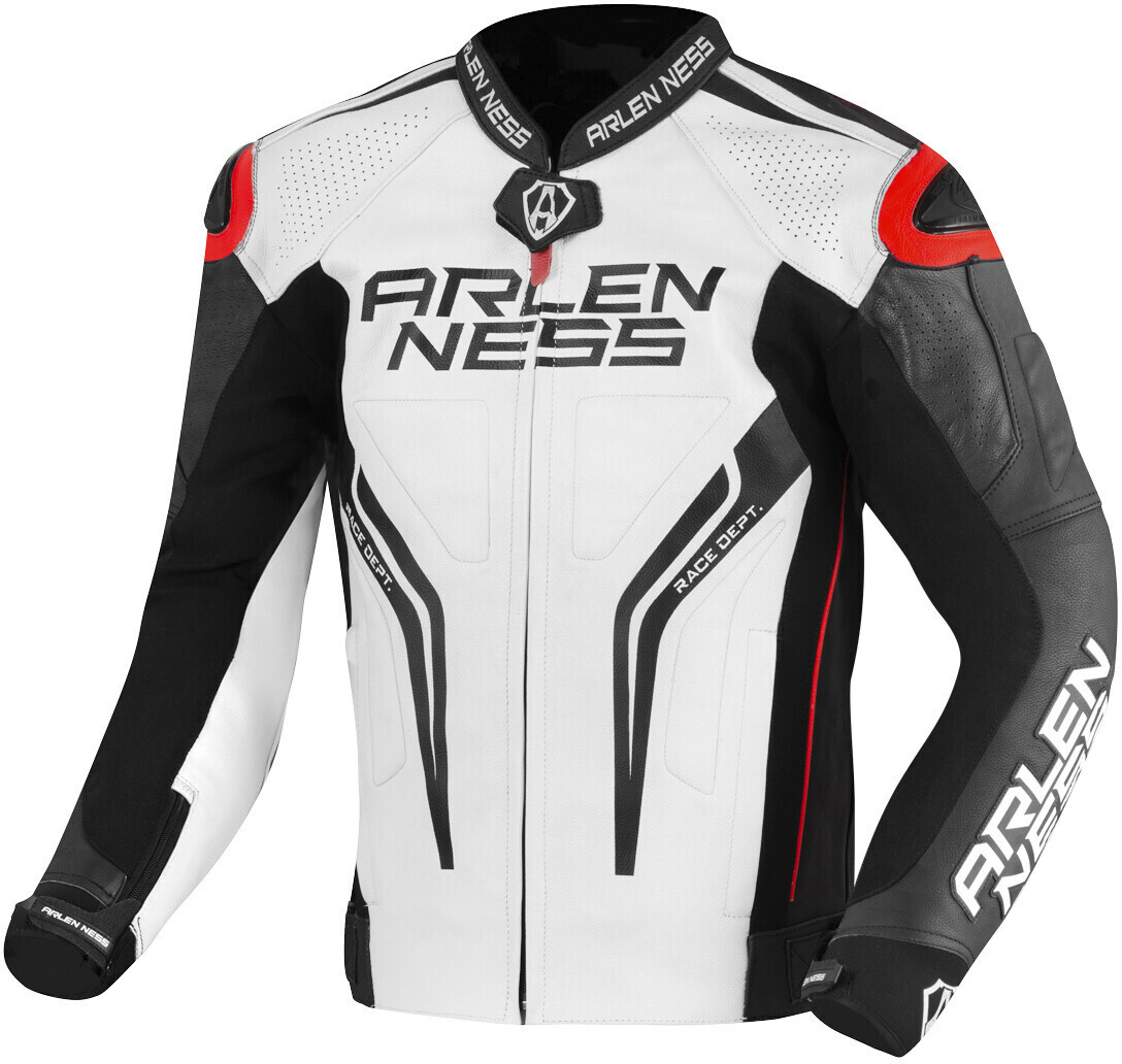 Photos - Motorcycle Clothing Arlen Ness Sugello Jacket black-white-red 