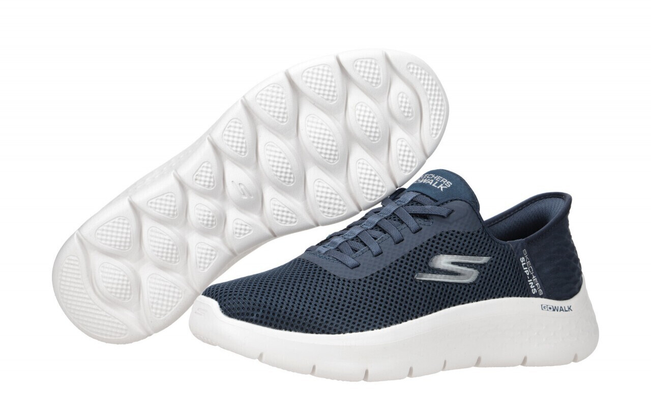 Skechers go walk joy navy white discount