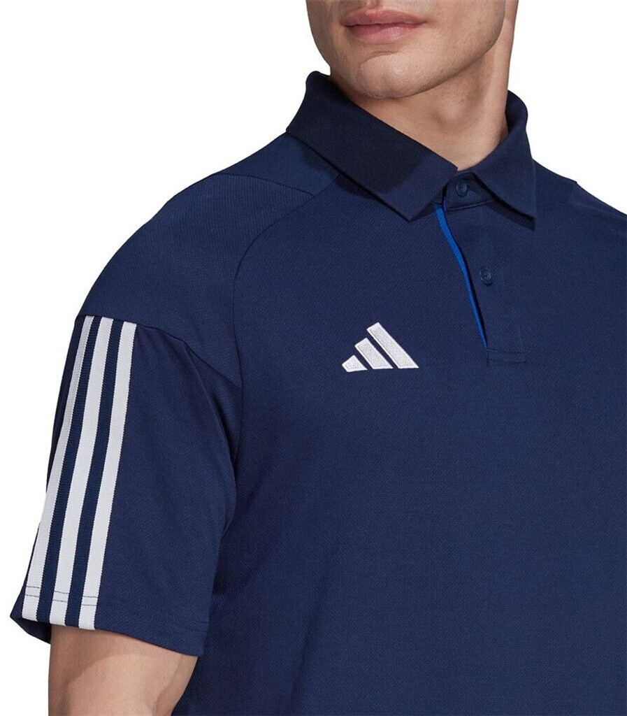 Adidas navy blue polo t shirt best sale