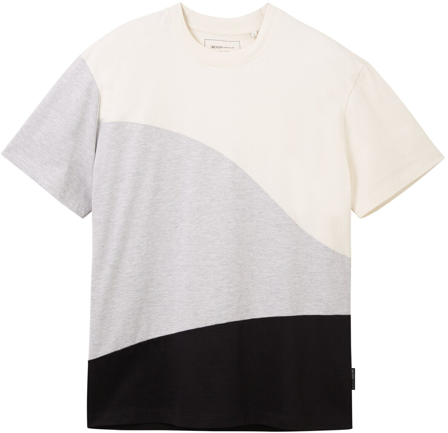 Tom Tailor Denim Mehrfarbiges bei ab white T-Shirt wool (1037671-12906) | Preisvergleich 19,35 €