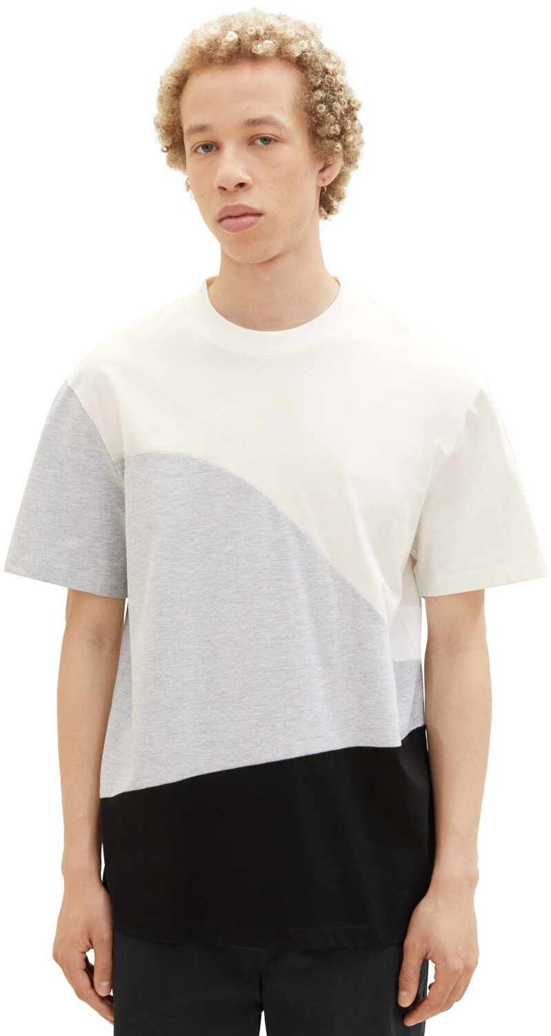 Tom Tailor Denim white T-Shirt | 19,35 wool ab Mehrfarbiges Preisvergleich (1037671-12906) € bei