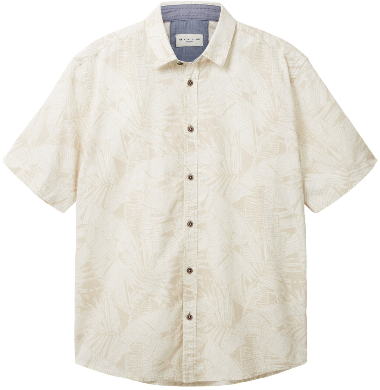 Tom Tailor (1036222-32005) Kurzarmhemd bei beige design mit Preisvergleich | offwhite 23,09 € Palmenprint ab leaf