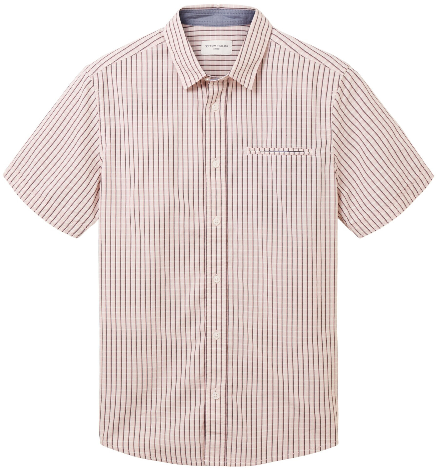 Tom Tailor Kurzarmhemd kariert (1036223-31806) pink off white navy check ab  11,90 € | Preisvergleich bei | Freizeithemden