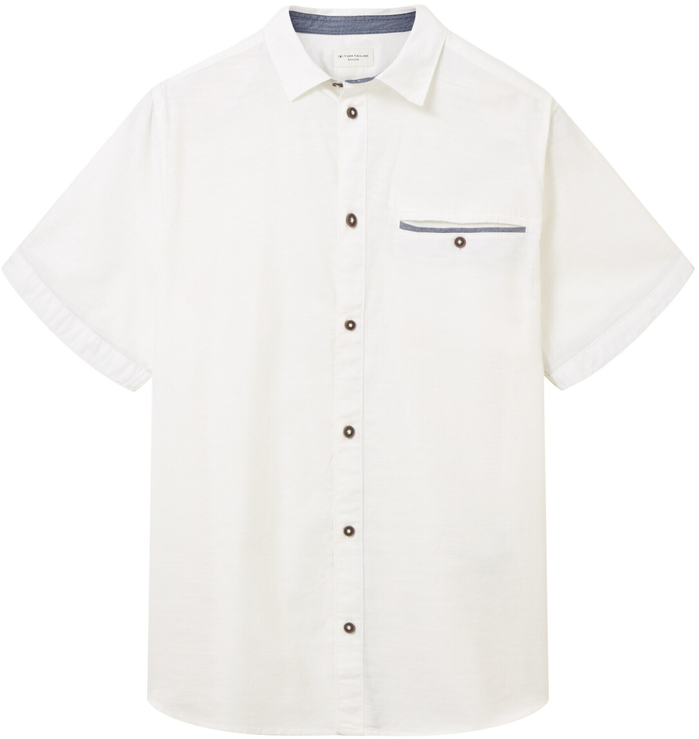 Brusttasche | off bei white Kurzarmhemd (1036224-10332) Preisvergleich Tailor Tom 19,90 mit ab €