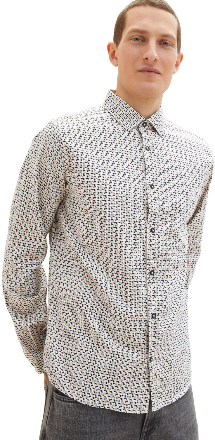 Tom Tailor Hemd mit Allover-Print € | bei design white off Preisvergleich 18,96 (1034890-31175) colorful ab