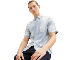 Tailor mit 15,59 stripe Tom ab (1034902-31243) € navy Preisvergleich blue bei Leinen white | Kurzarmhemd