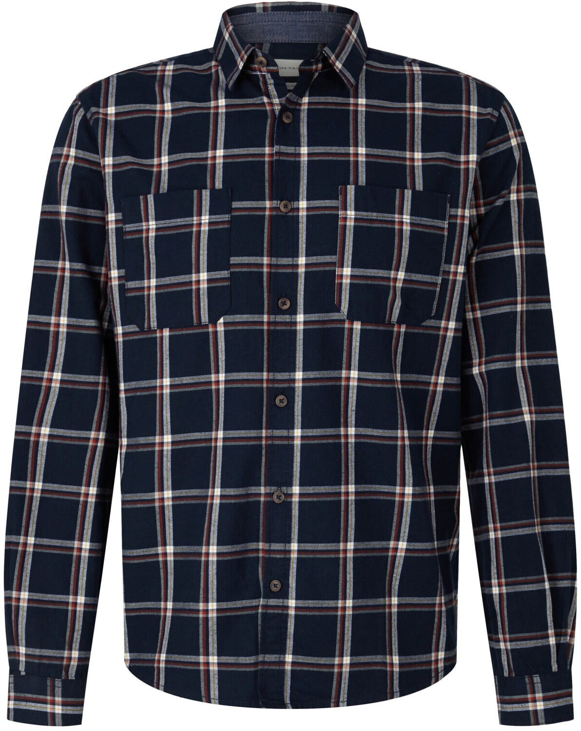 TOM TAILOR Herren Hemd – Basic Oxford, Kurzärmlig, Regular Fit, Aus Nachhaltigem Material