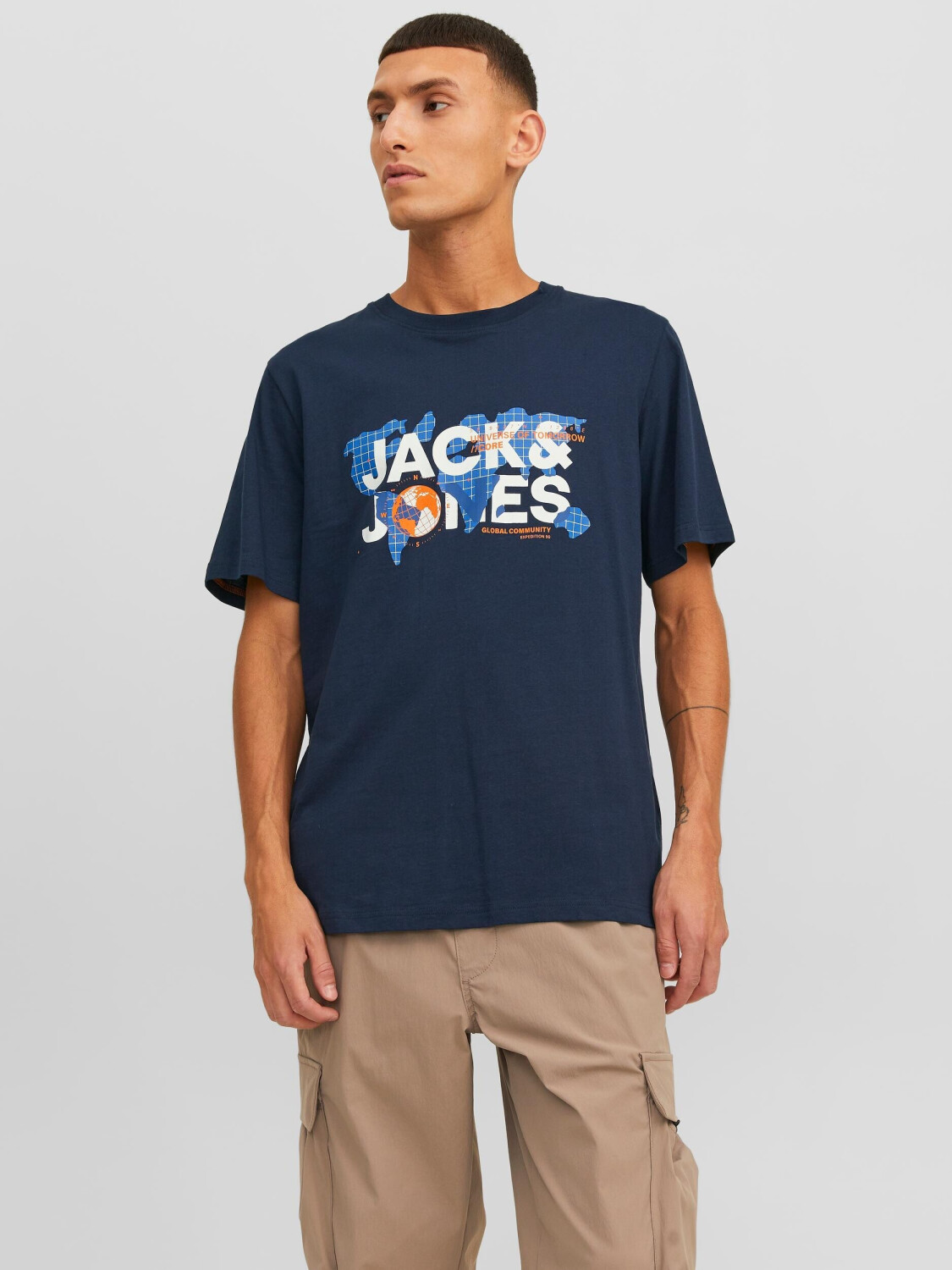 Jack & Jones JCODUST TEE SS CREW NECK NOOS (12240276-4281463) navy 