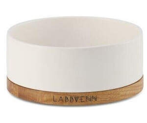 Naftie Keramiknapf Mandala In Weiß-sand - Handgetöpferter Futternapf Für Hunde & Katzen