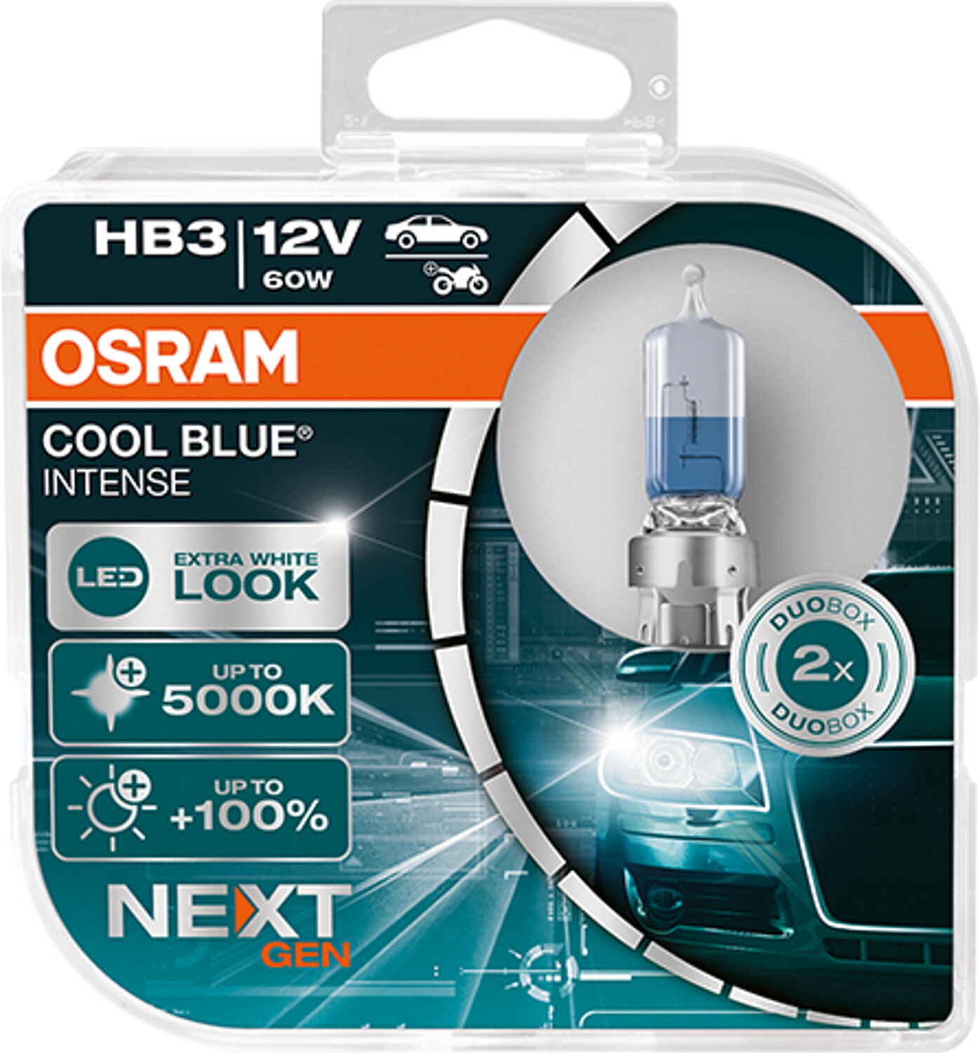 Osram Cool Blue Intense (Next Gen) HB3 12V 60W Duo-Box (9005CBN-HCB) ab  16,32 €