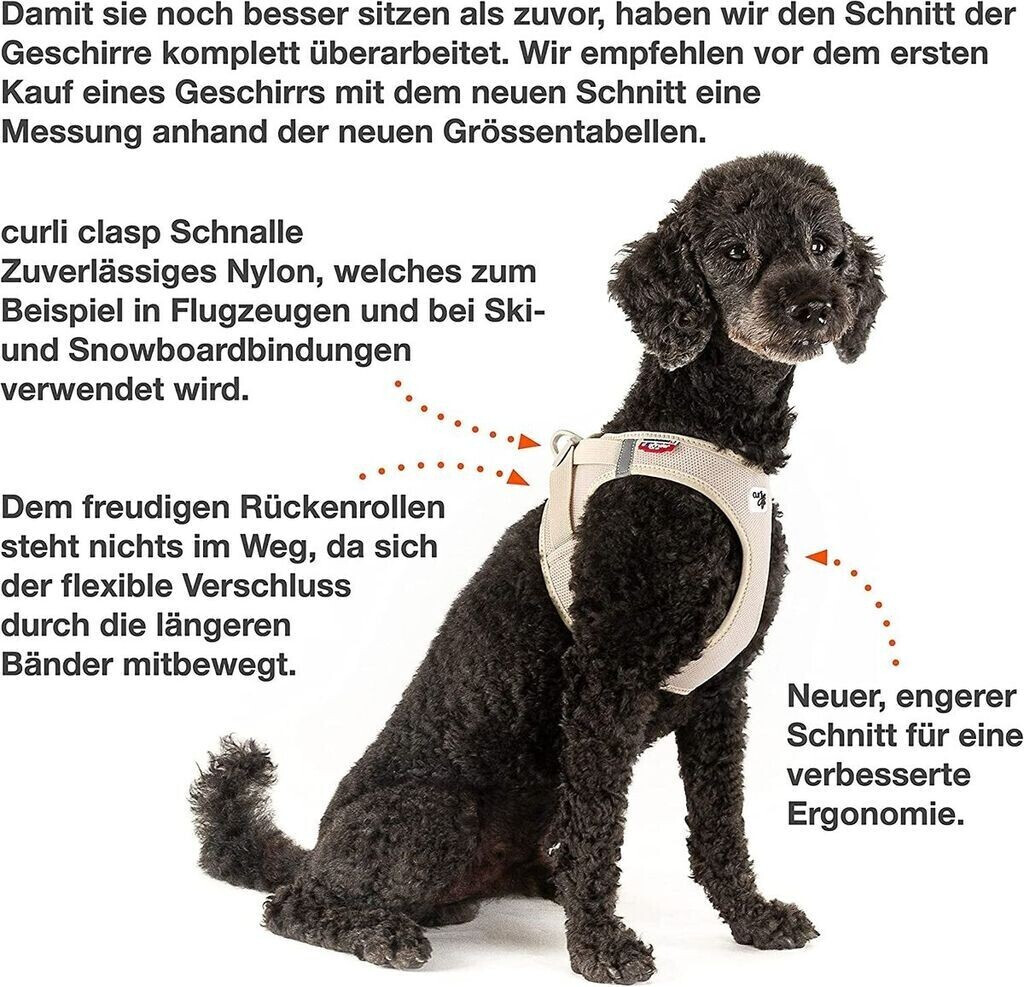 Curli Harnais pour chien tan 2XS Curli Harnais pour chien tan 2XS