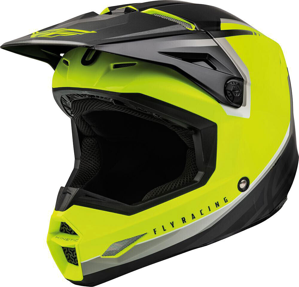 Photos - Bike Helmet FLY Racing Kinetic Vision hi-vis yellow/black 