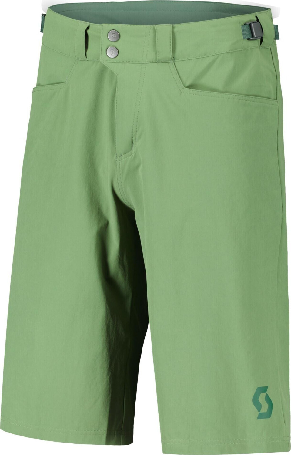 Scott Shorts M's Trail Flow With Pad frost green