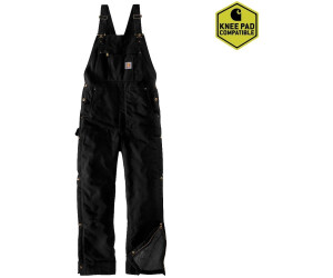 Carhartt LatzPants Firm Duck Insulated Bib Overall Black au meilleur prix sur idealo