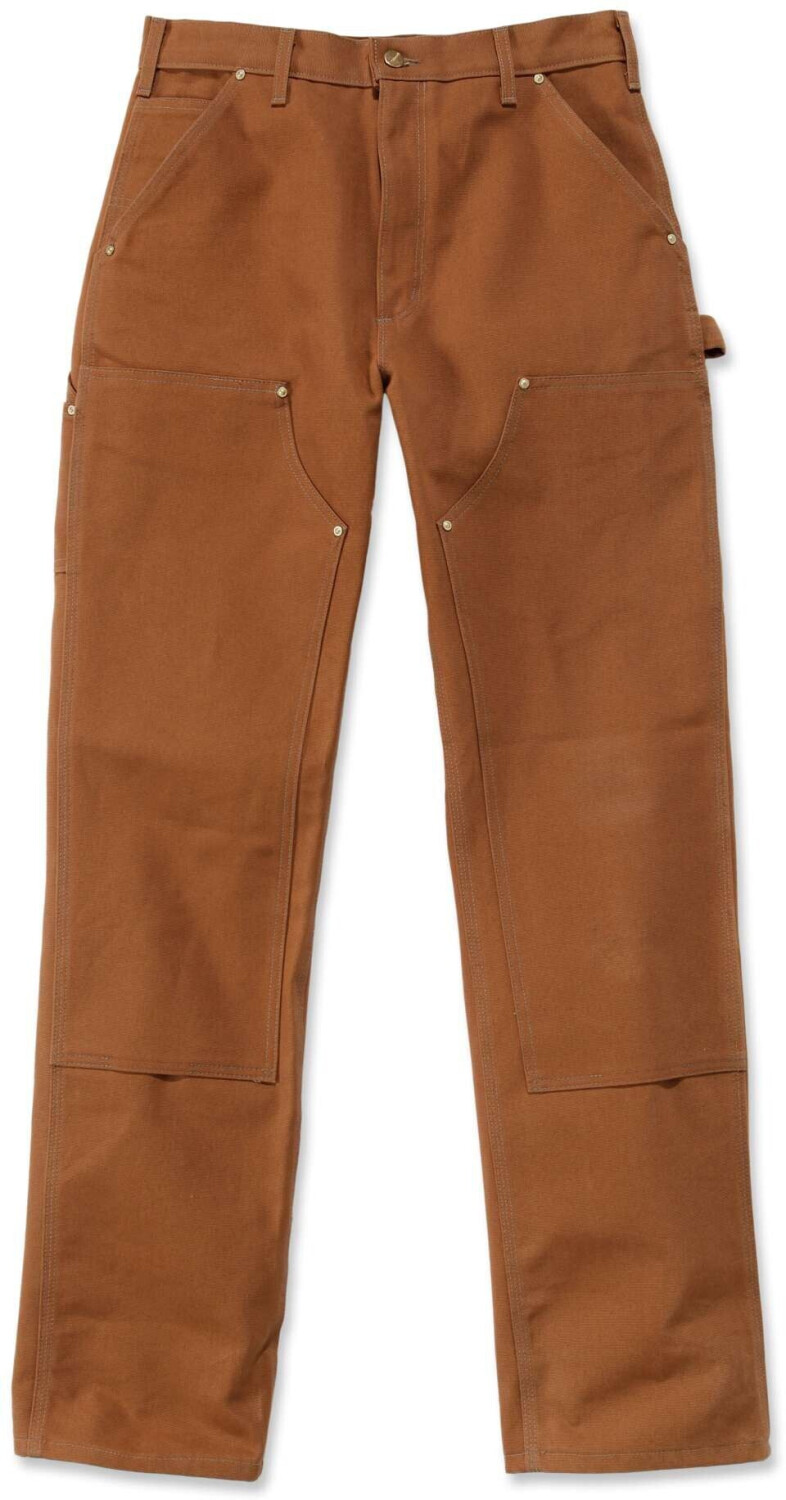 Carhartt Pants Firm Duck Double-Front Work Dungaree Brown