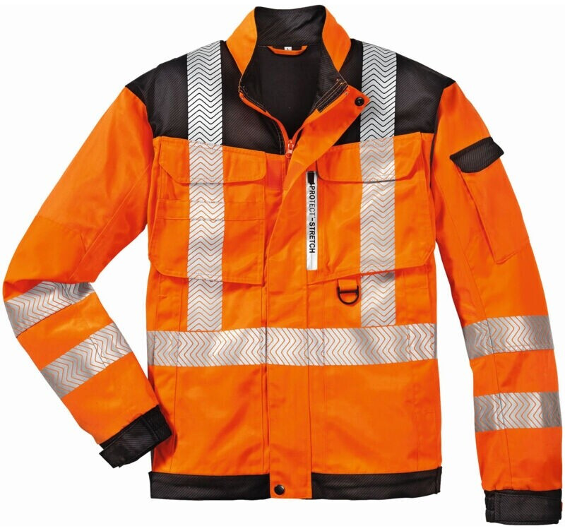 4Protect Warnschutz-Bundjacke Kentucky Leuchtorange/Grau