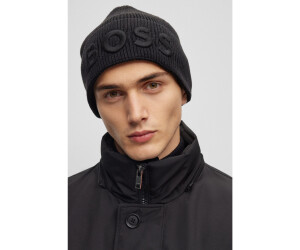 Hugo Boss Mütze aus Baumwolle und Wolle mit Logo-Stickerei - Style Afox  50497967 Schwarz ONESI ab 38,99 € | Preisvergleich bei