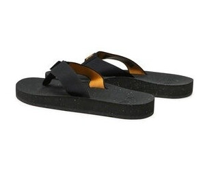 Black teva flip flops online