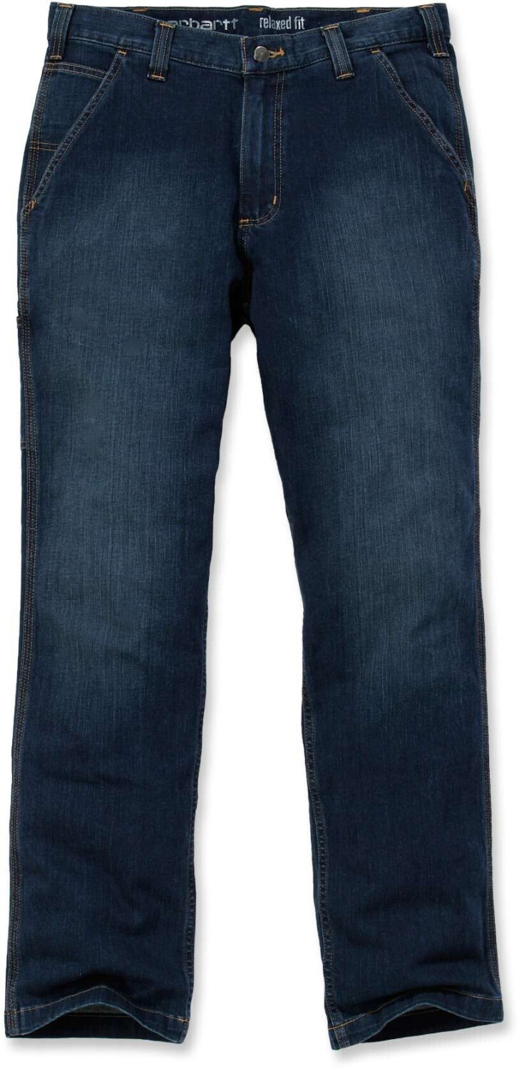Leiber Man Jeans Rugged Flex Relaxed Dungaree Jean Light Blue Chambray36