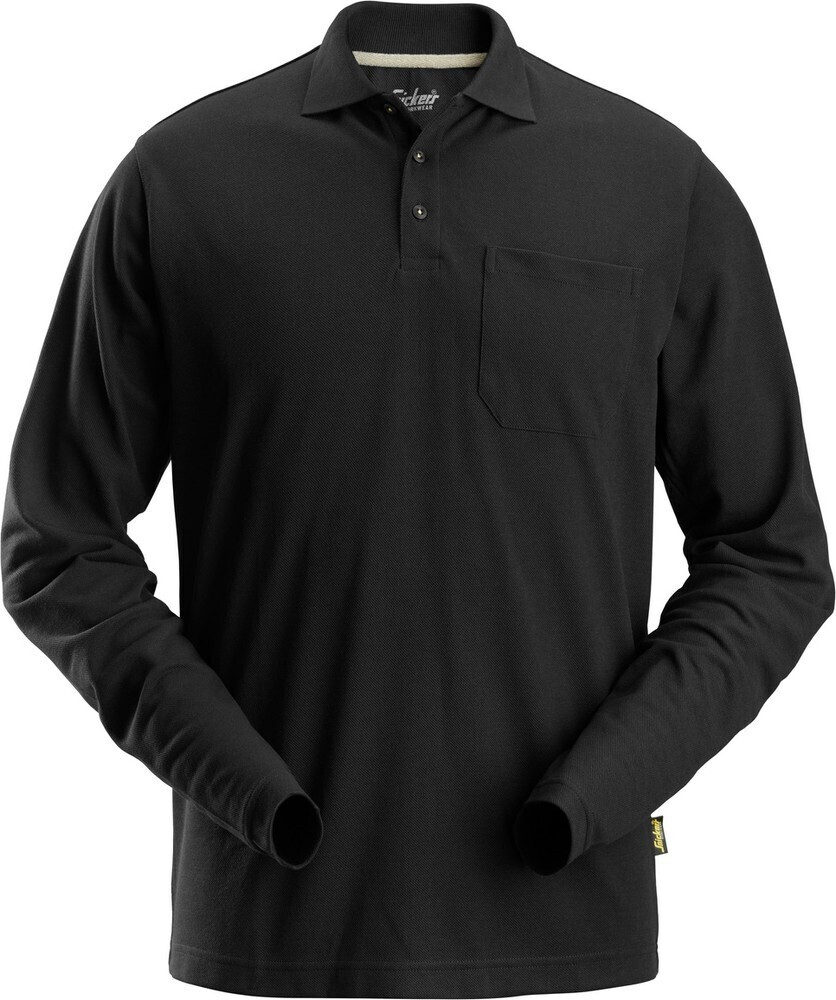 uvex Workwear Langarm-Poloshirt black