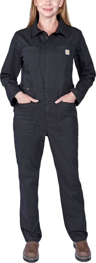 Albatros Lady Overall Relaxed Fit Canvas Coverall Black