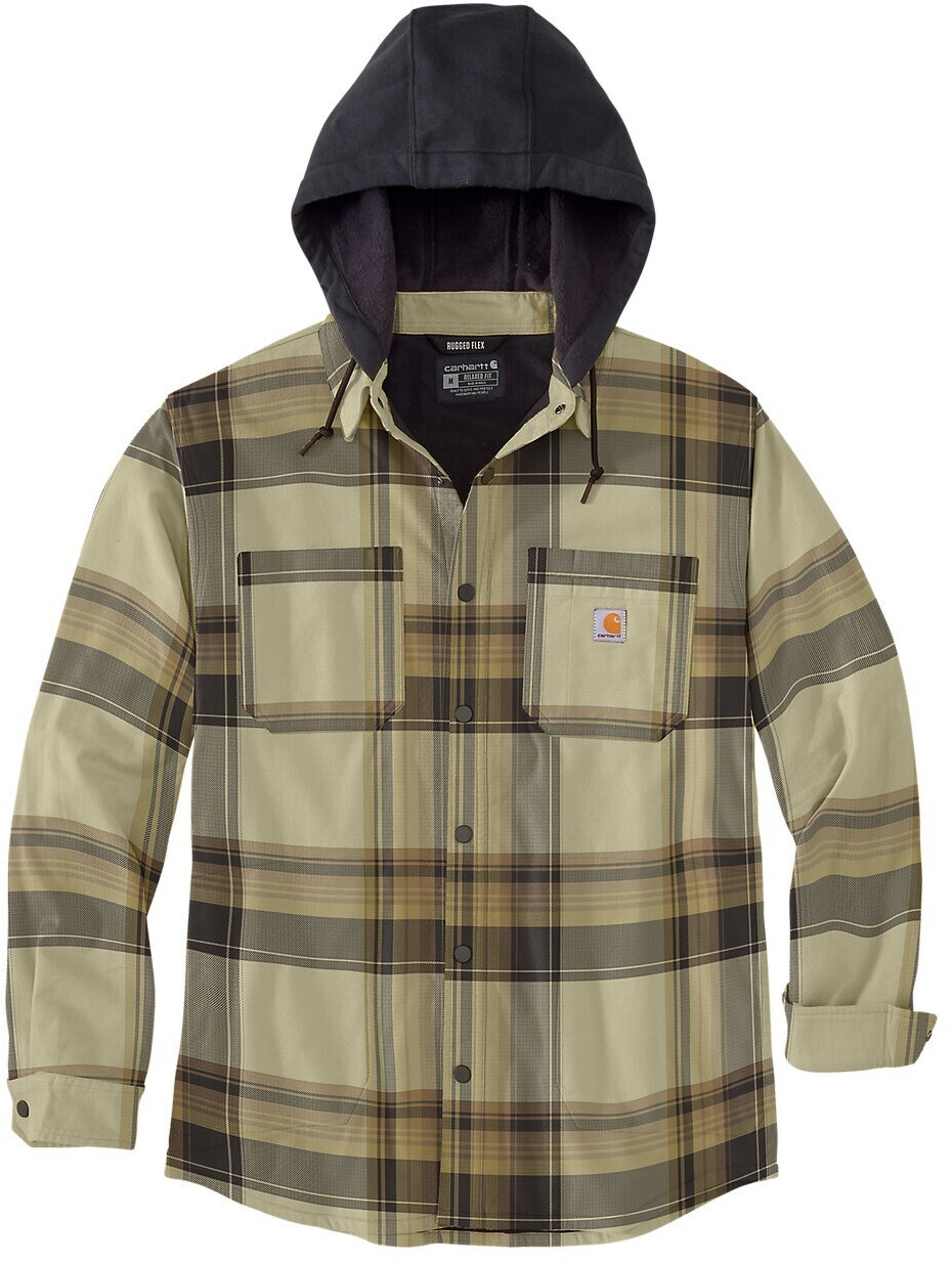 Fristads jacket Flannel Sherpained Shirt Jac Dark Brown