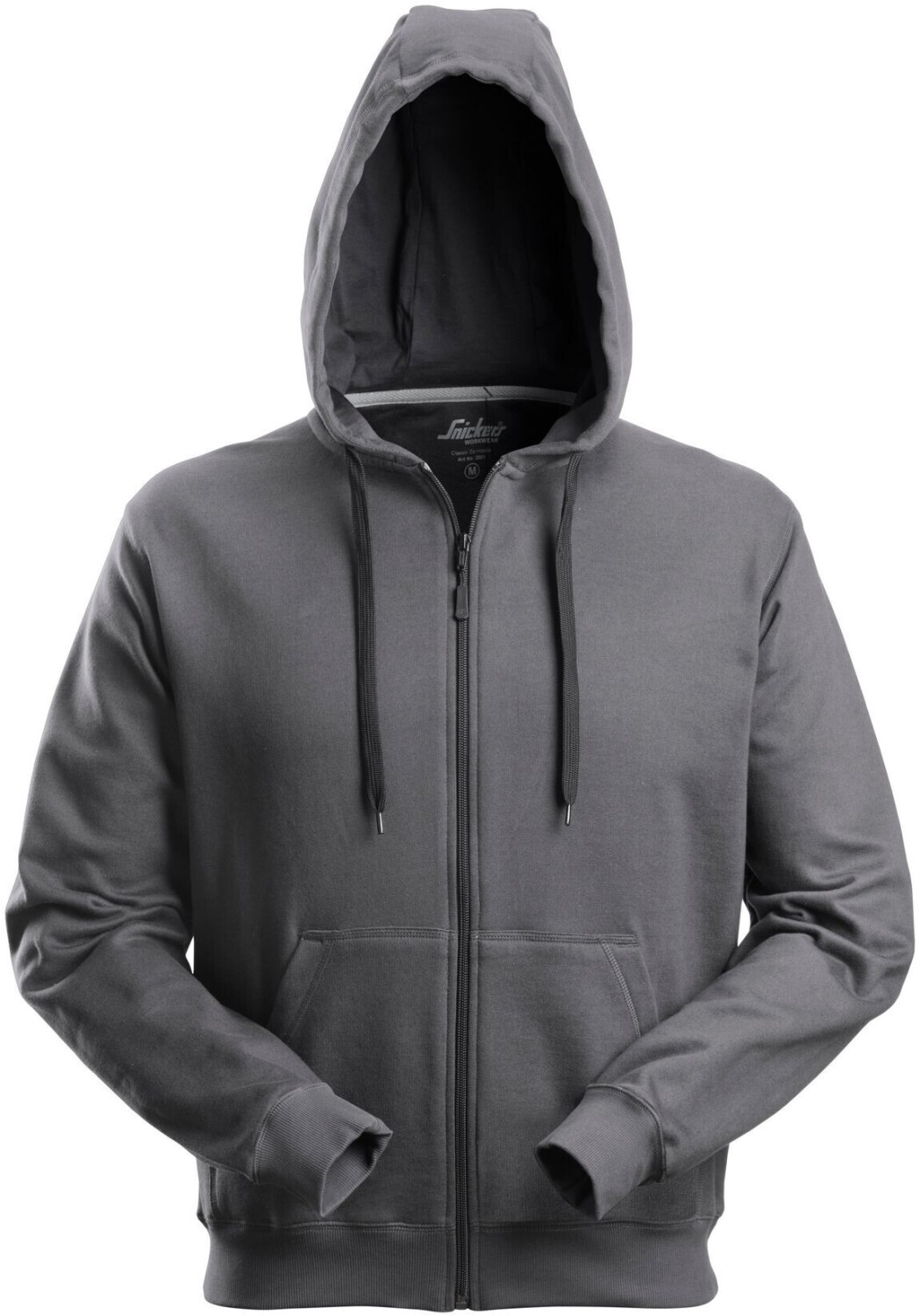 Carhartt Klassischer hoodie m. Zipper Stahlgrey