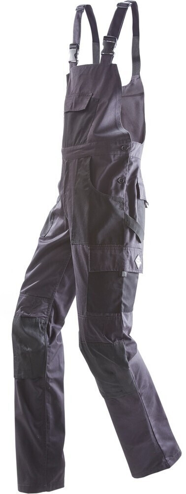 BP® - Latzhose 1791 555 schwarz/dunkelgrau, Größe 64n BP® - Latzhose 1791 555 schwarz/dunkelgrau, Größe 64n