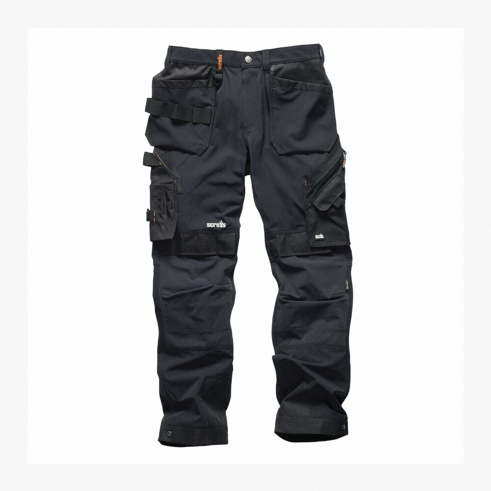 Dassy Pants Pants with holster pockets „Pro Flex Plus“chwarz/Lang