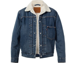 Buy Levi s Type 1 Sherpa Trucker A4882 medium indigo stonewash