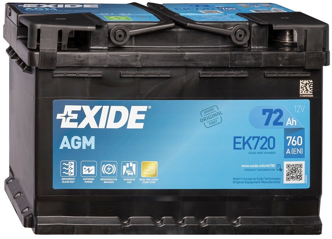 Exide EK720 12V 72Ah