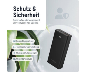 ANSMANN Powerbank 22.5W 20000 MAh – PB322PD Con Display LCD E Ricarica Veloce Per Smartphone, Tablet E Laptop