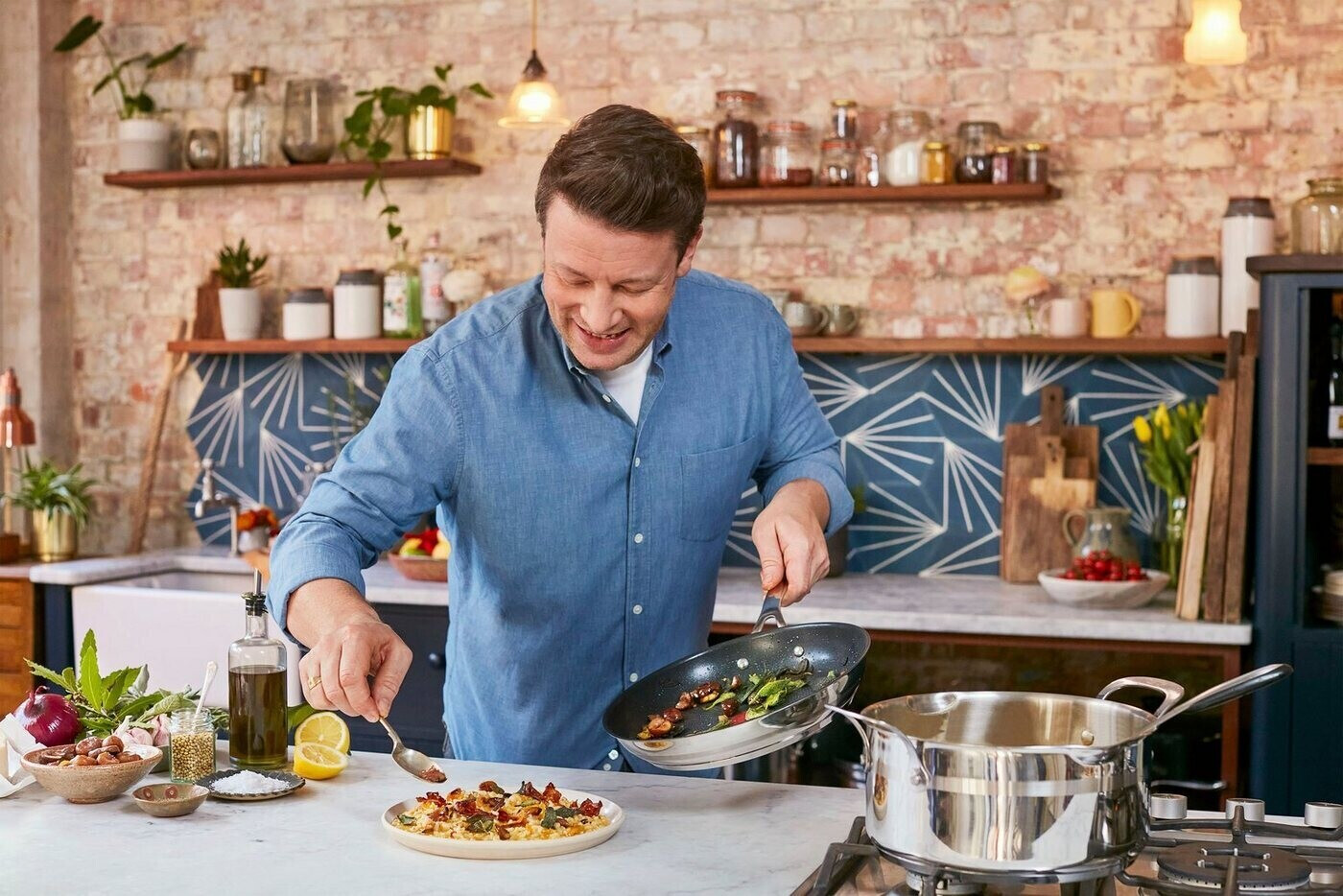 Tefal Jamie Oliver Cook Smart € ab 2-tlg. 74,99 Pfannen-Set Preisvergleich | bei