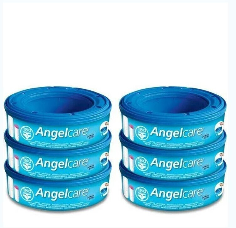 Angelcare Lot de 8 cassettes de recharge pour poubelle à couches Comfort  Plus