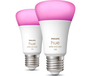 SOLDES 2024 : Philips Hue White and Color Ambiance, ampoule LED connectée  E27, Pack de 4 pas cher