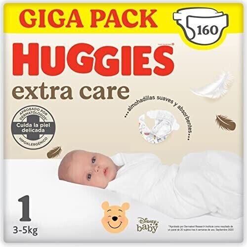 Huggies Newborn Extra Care size 1 (3-5 kg) 160 pcs. Disney