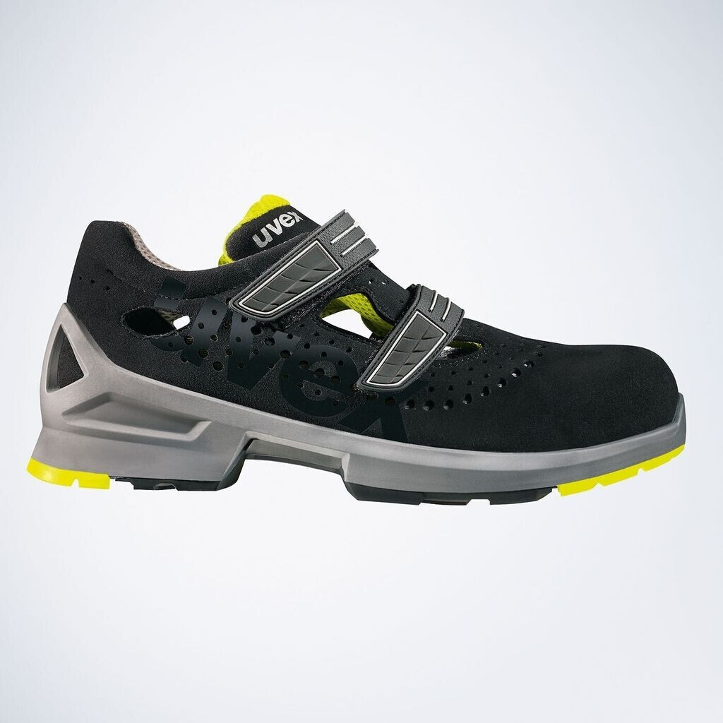 uvex 1 Sandalen S1 85428 black yellow (85428) (Weite 11)