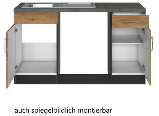 Held Winkelküche 210x210 matt E-Geräte) cm 1.160,02 graphit-Sorrento bei Eiche | (ohne Preisvergleich € ab