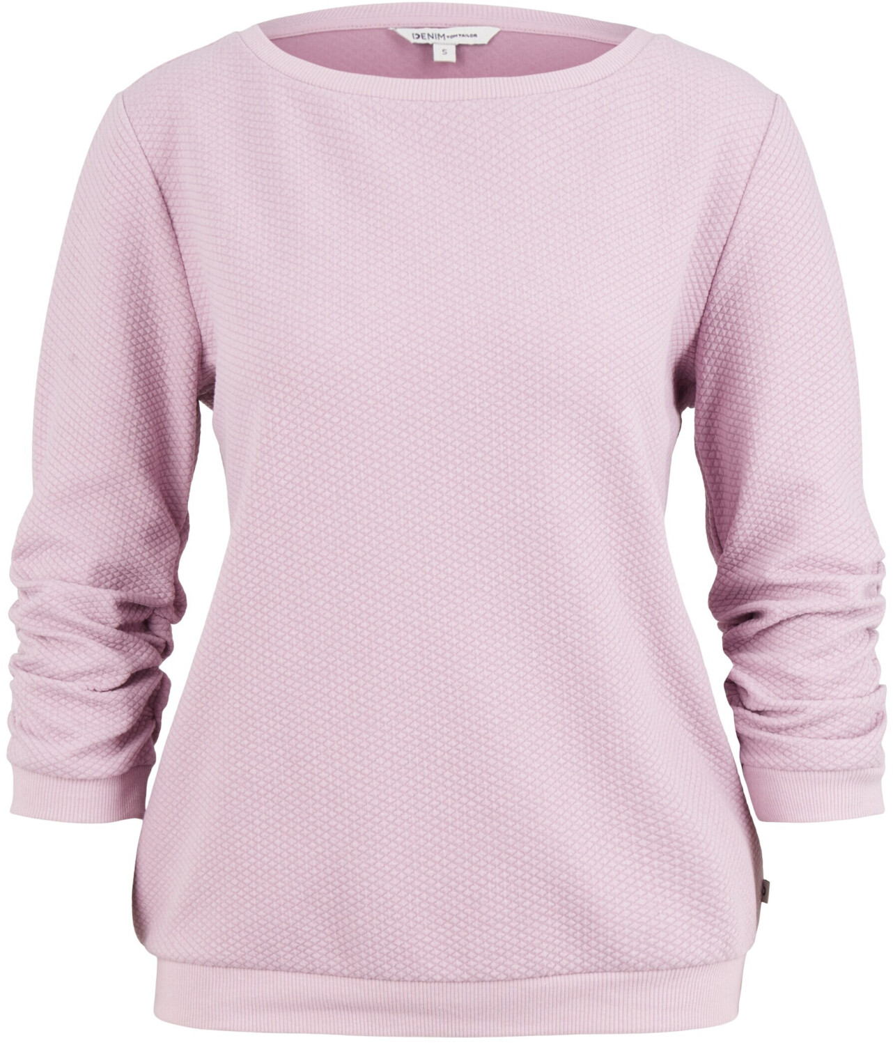 TOM TAILOR Denim Basic Sudadera Donna – Felpa Ampia In Cotone Biologico, Maniche 7/8 - 3