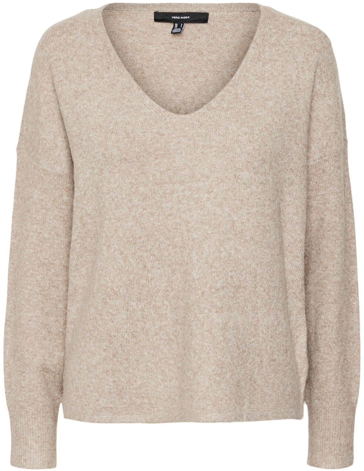 Vero Moda Vmdoffy Ls V-neck Blouse Ga Boo (10252090) sepia tint