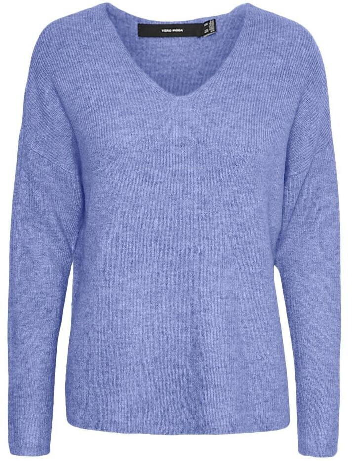 Vero Moda Vmcrewlefile Ls V-neck Blouse Noos (10233357) jacaranda